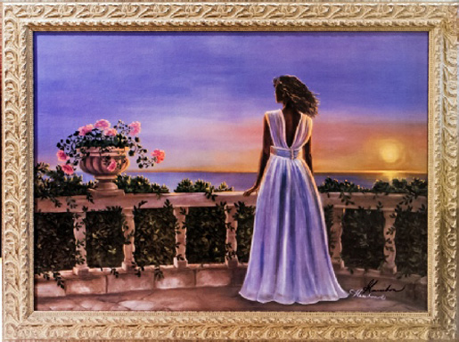 signed canvas print of by Consuelo Gamboa called sunset